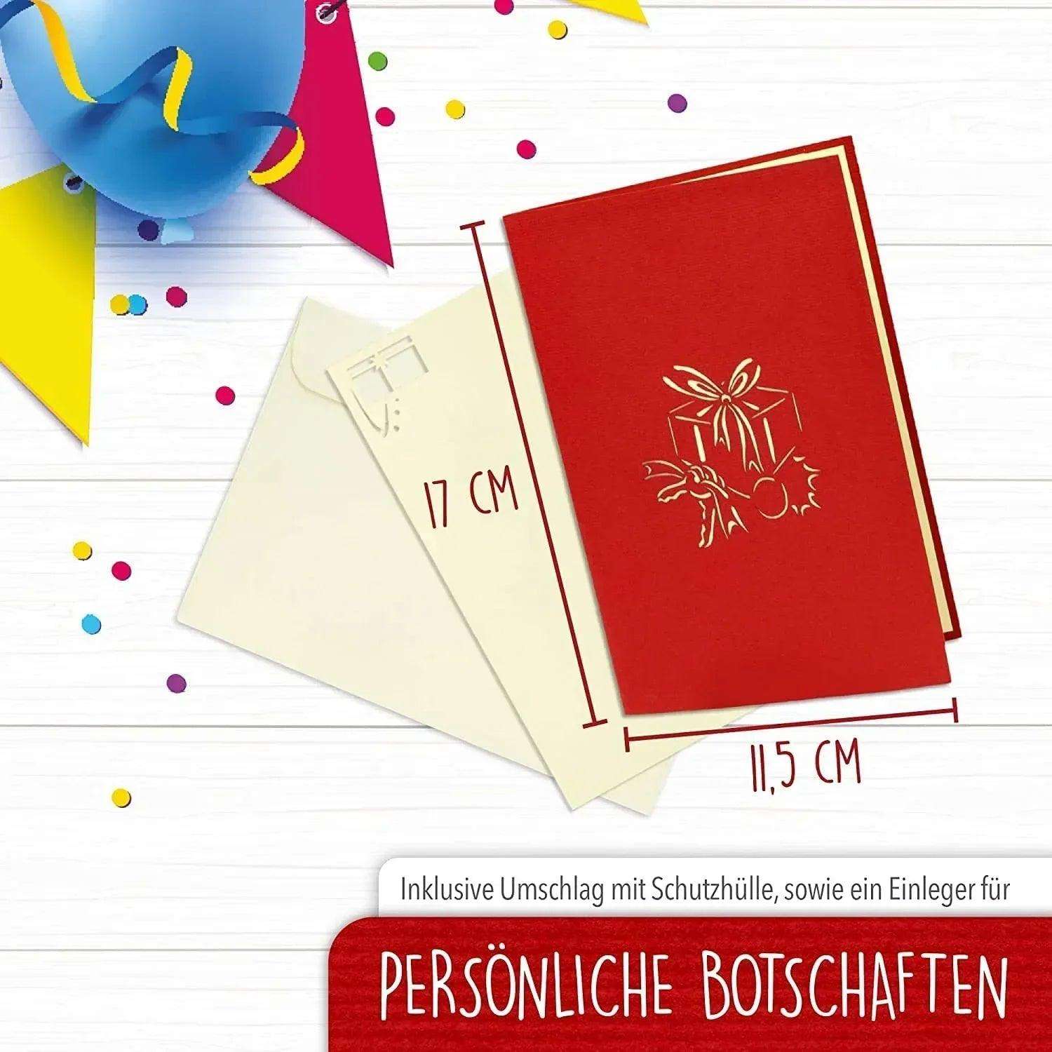 3D Pop-Up Karte Geschenkbox, N125 - LINPopUp