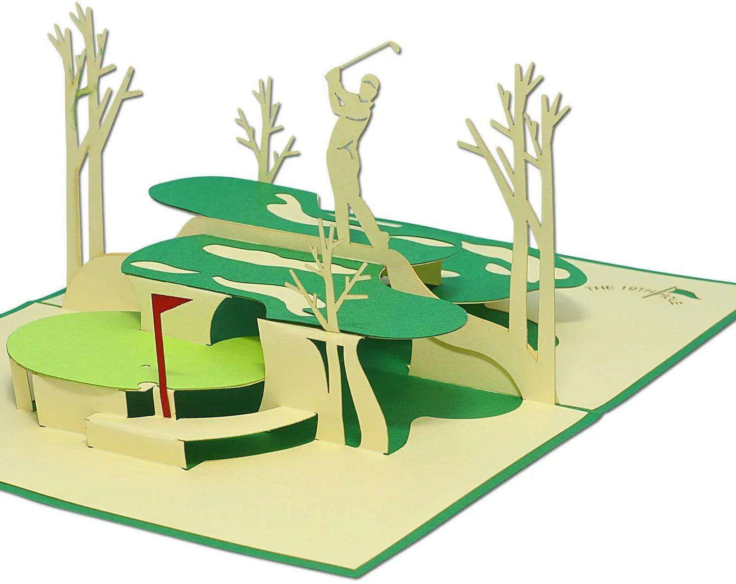 3D Pop-Up Karte Golf Golflandschaft, N350 - LINPopUp