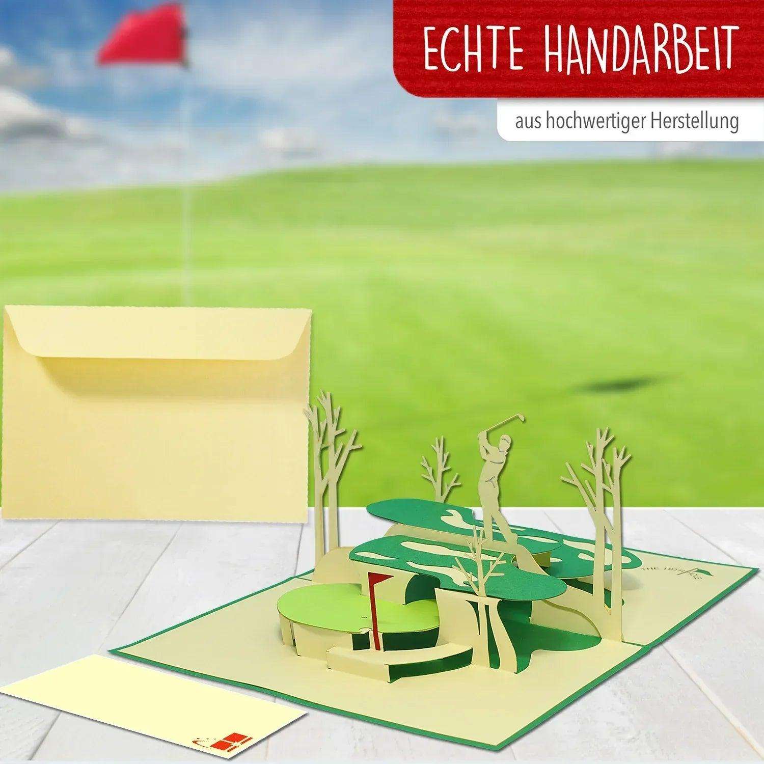 3D Pop-Up Karte Golf Golflandschaft, N350 - LINPopUp