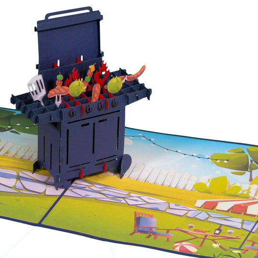 3D Pop-Up Karte Grill Grillanlage, N113 LINPopUp N113