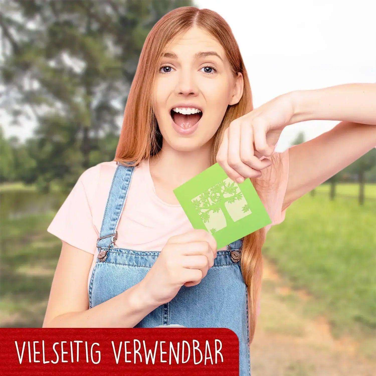 Pop Up Karte 3D Grüner Baum Natur – Grußkarte Geburtstag & Naturliebhaber LINPopUp 17607-N718