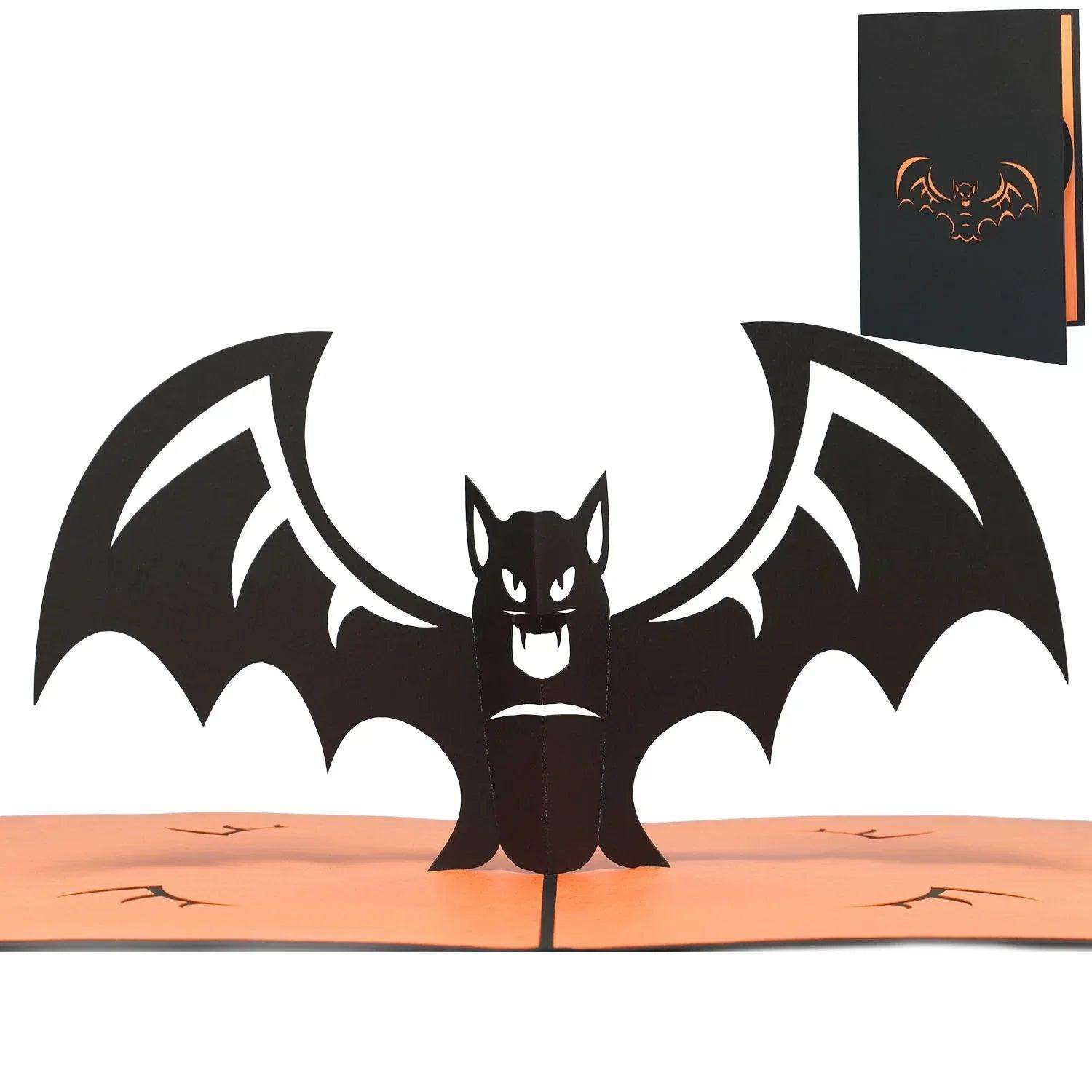 3D Pop-Up Karte Halloween Fledermaus, N140 LINPopUp N140