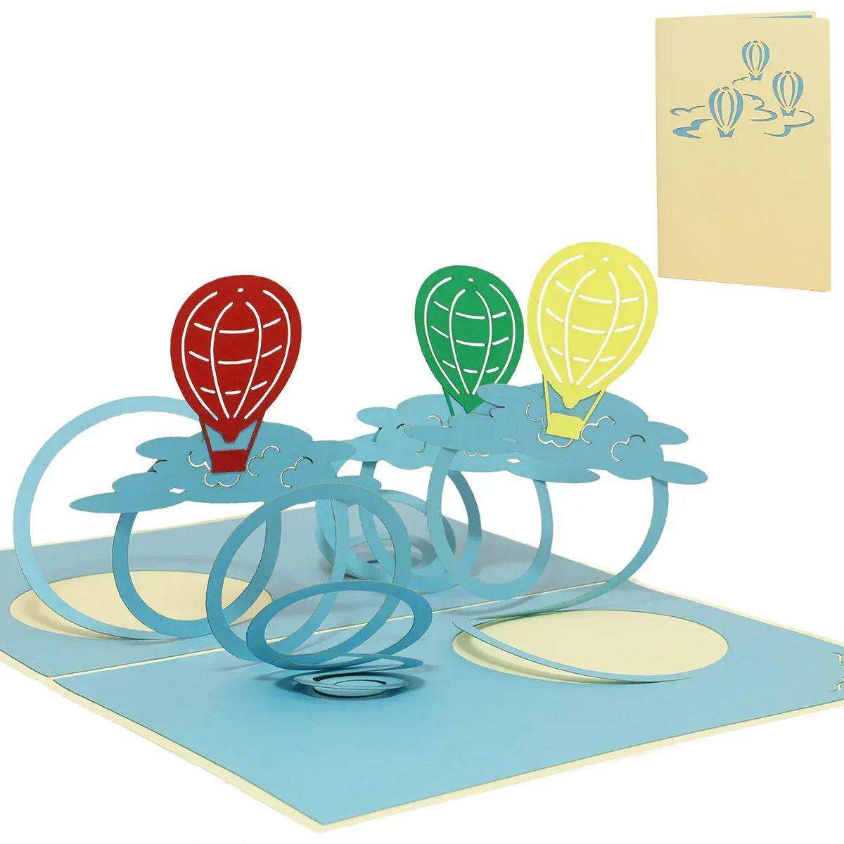 3D Pop-Up Karte Heißluftballons, N151 LINPopUp N151