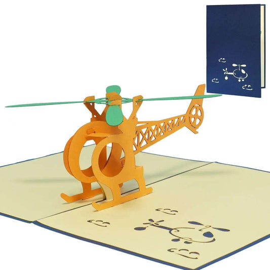 3D Pop-Up Karte Hubschrauber, N148 - LINPopUp
