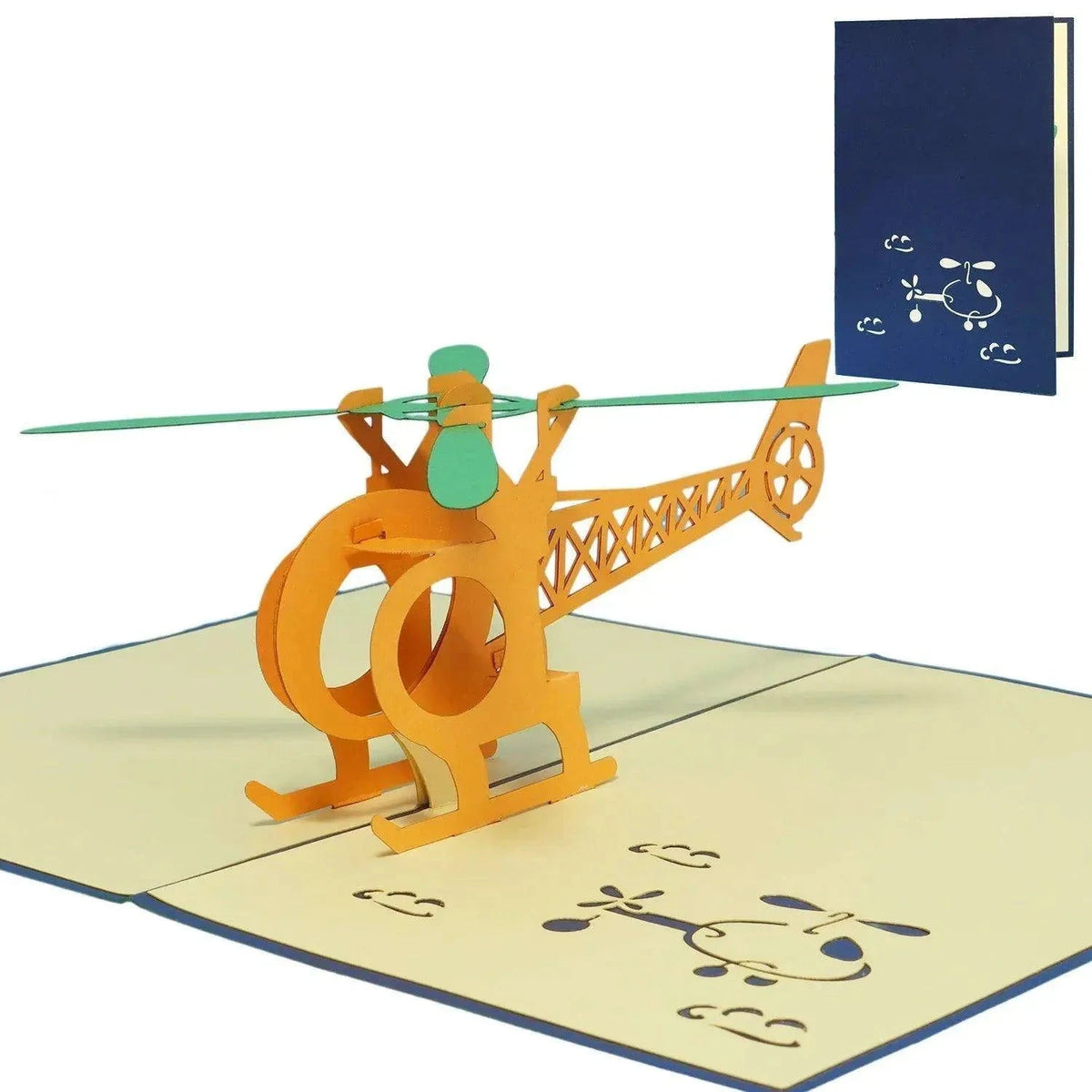 3D Pop-Up Karte Hubschrauber, N148 - LINPopUp