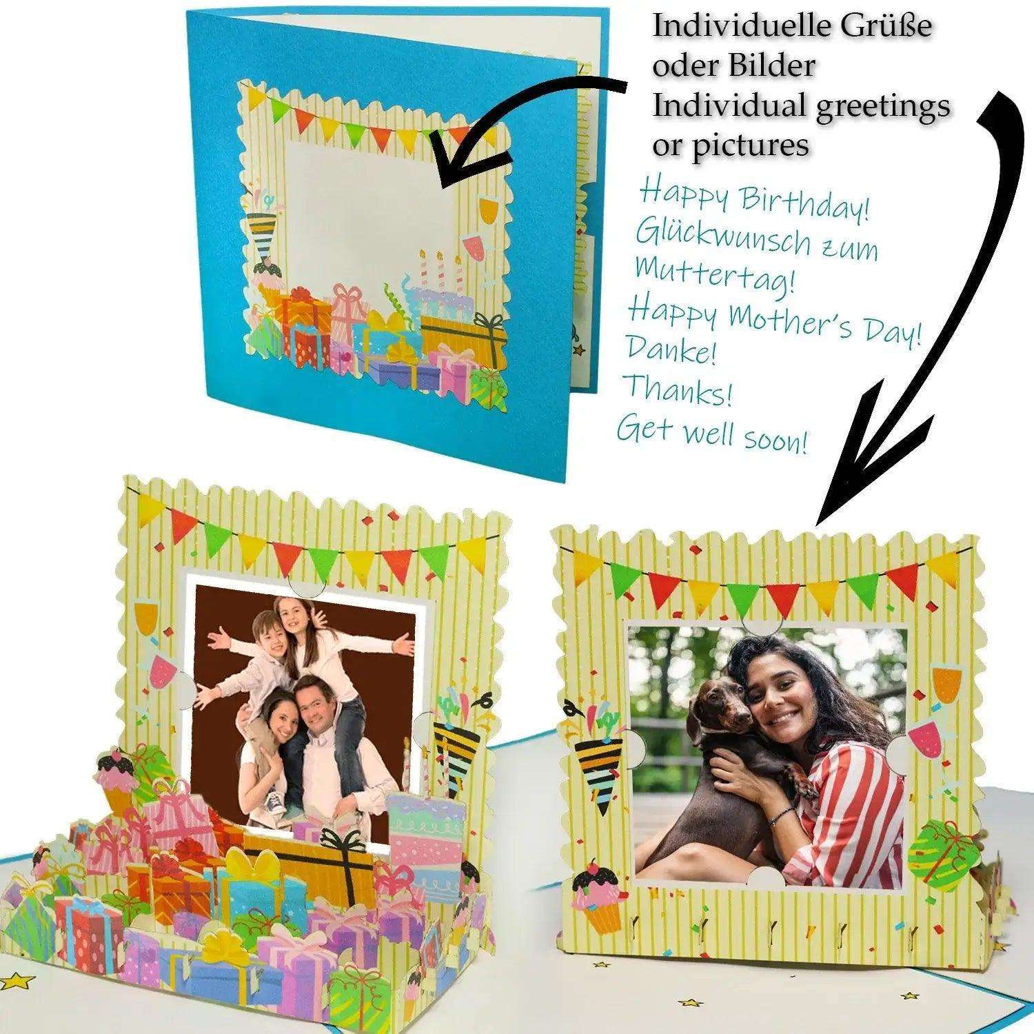 3D Pop-Up Karte Individueller Gutschein, N501 - LINPopUp