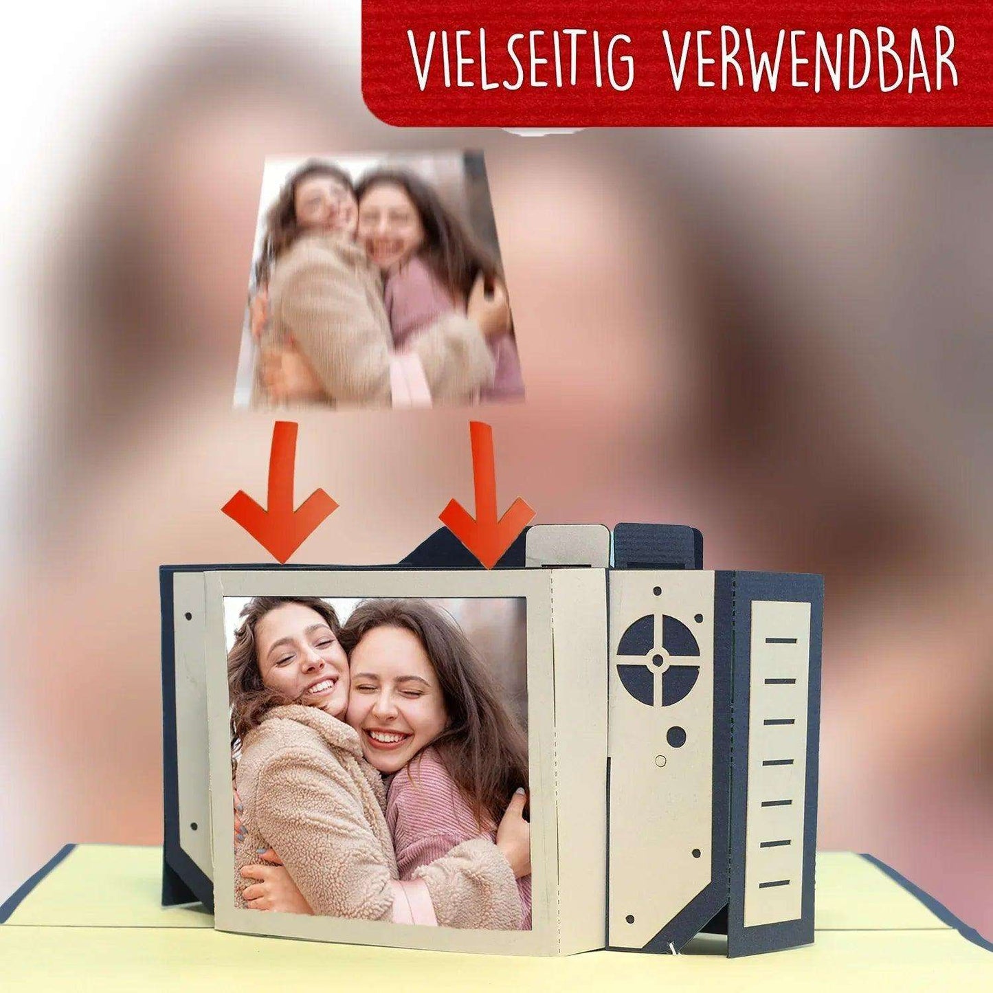 3D Pop-Up Karte Kamera Fotografie, N319 - LINPopUp