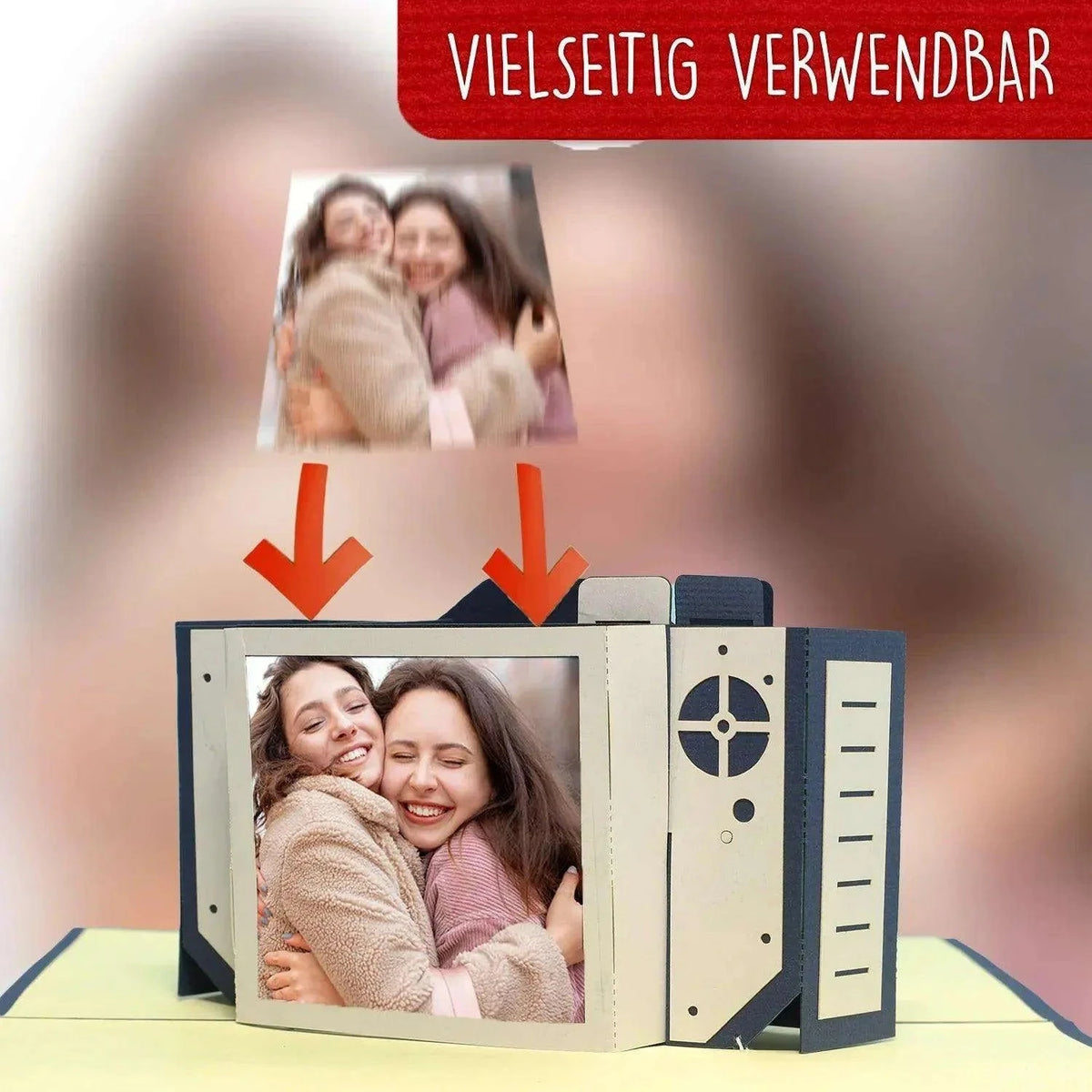 3D Pop-Up Karte Kamera Fotografie, N319 - LINPopUp