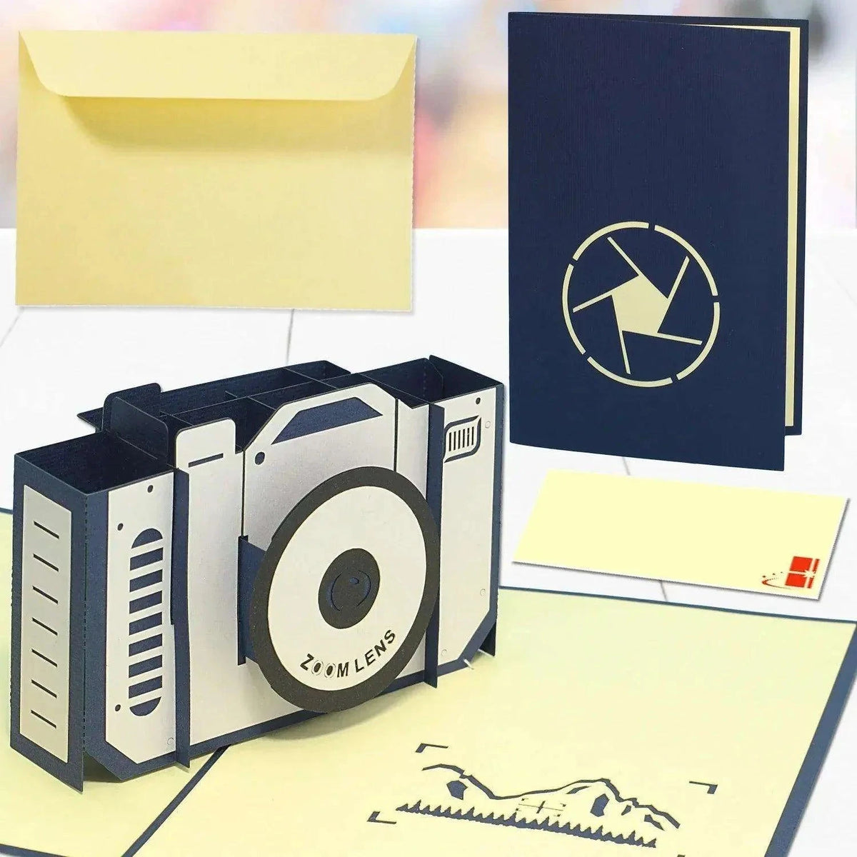 3D Pop-Up Karte Kamera Fotografie, N319 - LINPopUp