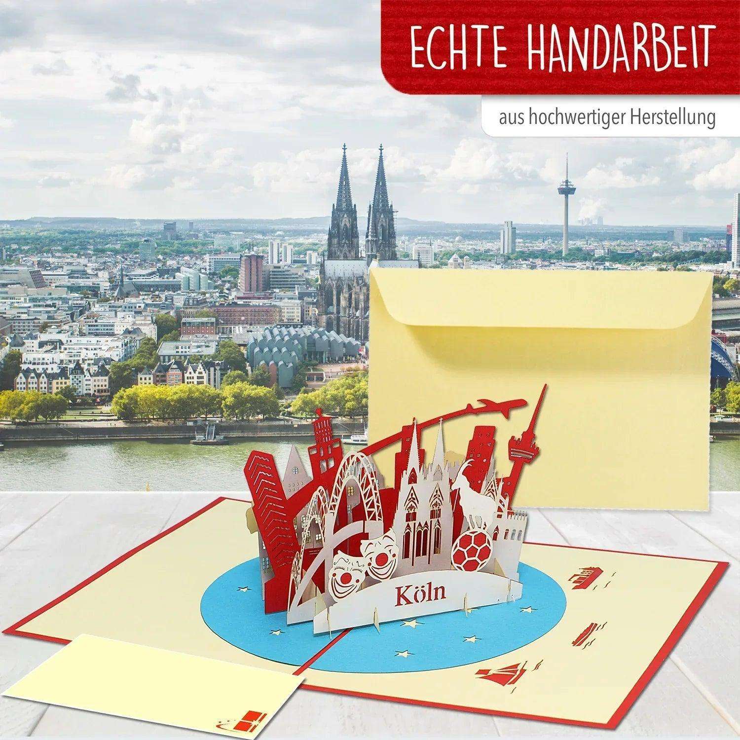 3D Pop-Up Karte Kölner Skyline, N218 LINPopUp N218
