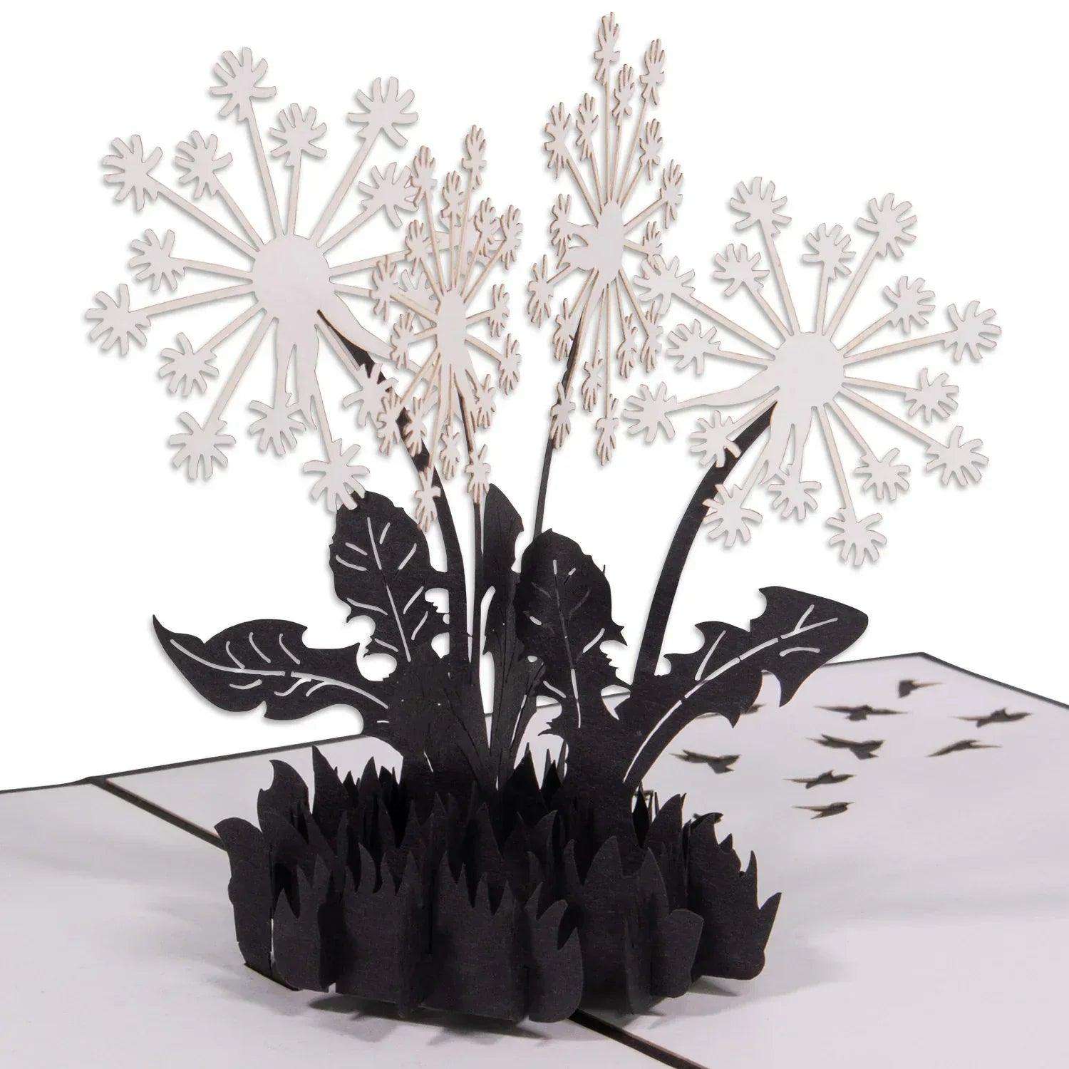 3D Pop-Up Karte Kondolenz Pusteblumen, N387 - LINPopUp