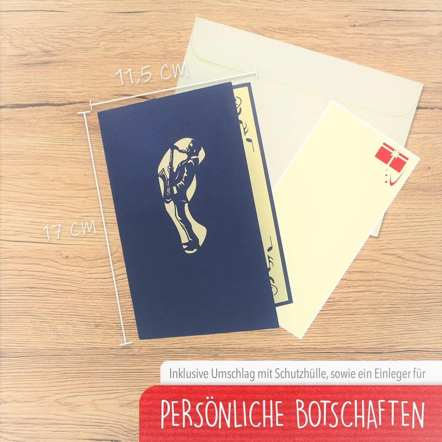 3D Pop-Up Karte Musikorchester, Musikinstrumente, N122 - LINPopUp