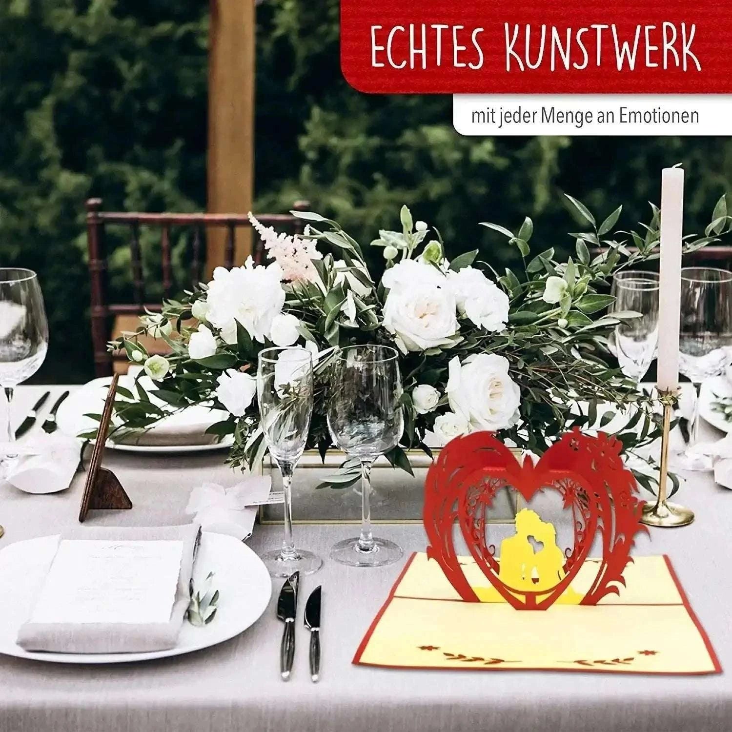 3D Pop-Up Karte Pärchen im Herz, N60 LINPopUp N60