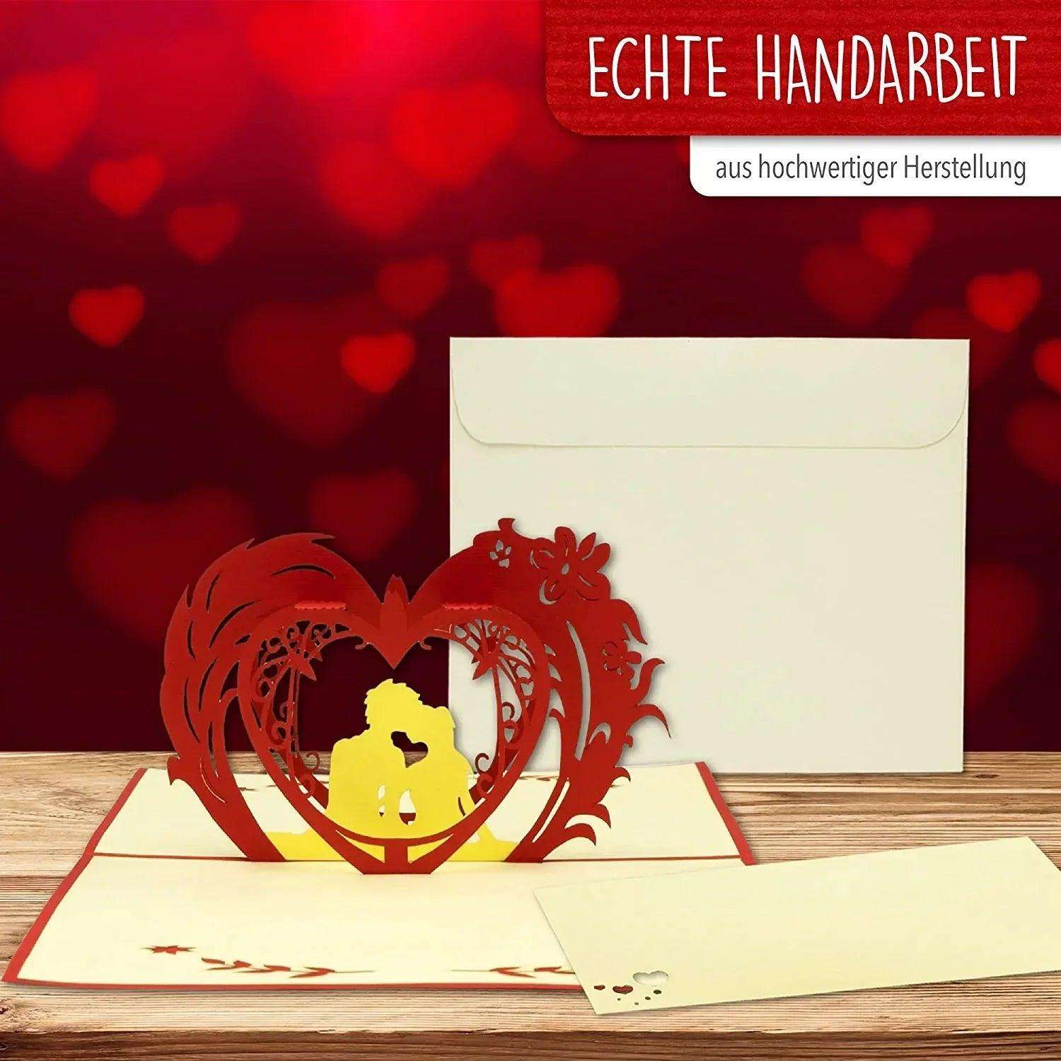 3D Pop-Up Karte Pärchen im Herz, N60 LINPopUp N60