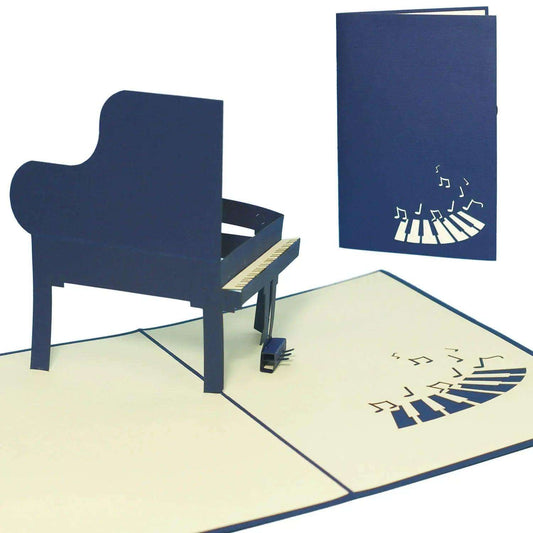 3D Pop-Up Karte Piano Klavier, N129 - LINPopUp