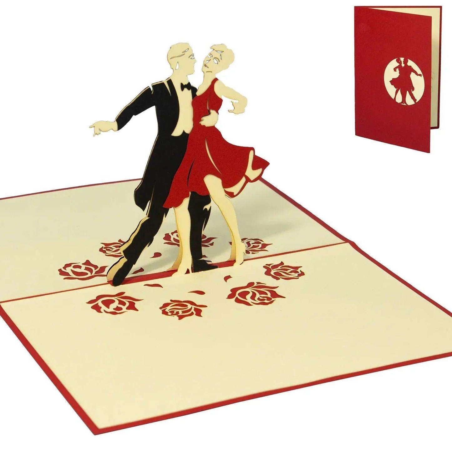 3D Pop-Up Karte Tänzer Tanzen, N295 - LINPopUp