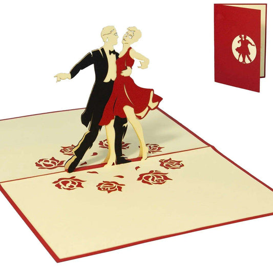 3D Pop-Up Karte Tänzer Tanzen, N295 - LINPopUp