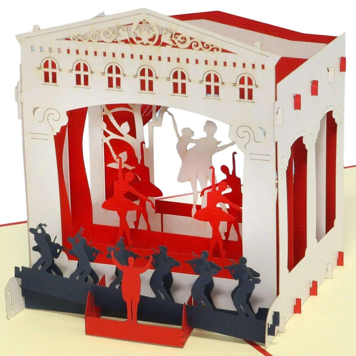 3D Pop-Up Karte Theater Theaterbühne, N262 LINPopUp N262