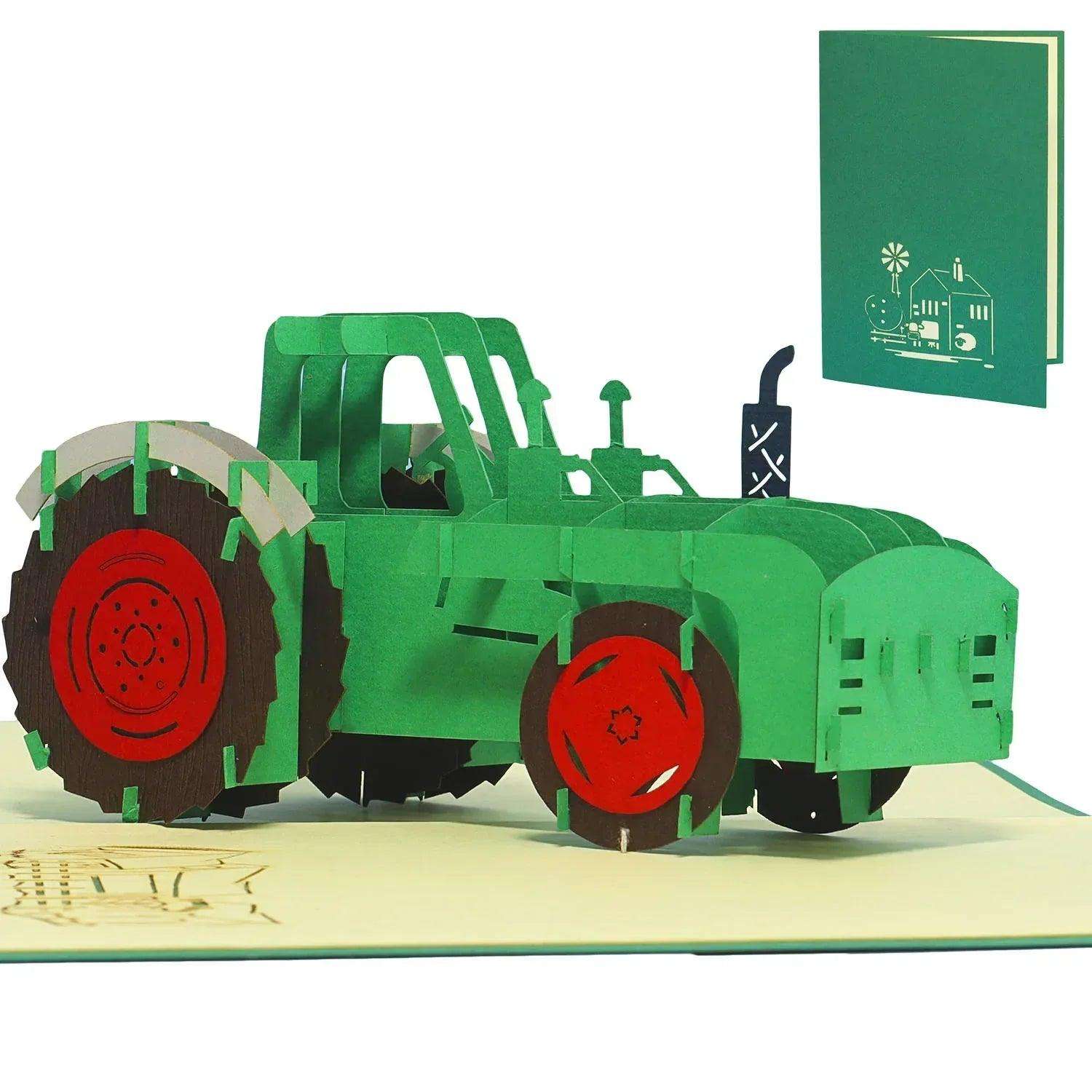 3D Pop-Up Karte Traktor Trekker, N320 - LINPopUp