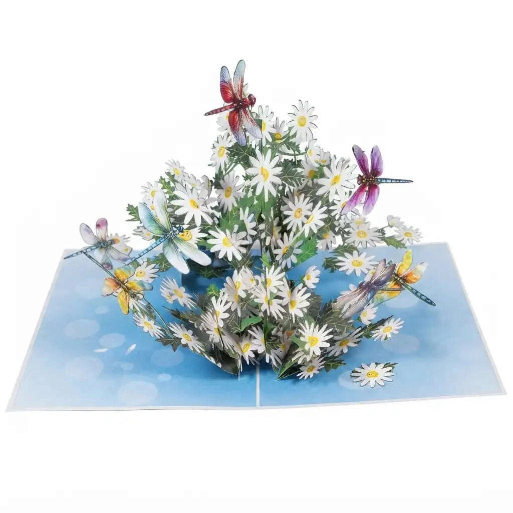 XXL Gänseblümchen Pop Up Karte – Große 3D Grußkarte Blumen | LINPopUp LINPopUp 17889-N376