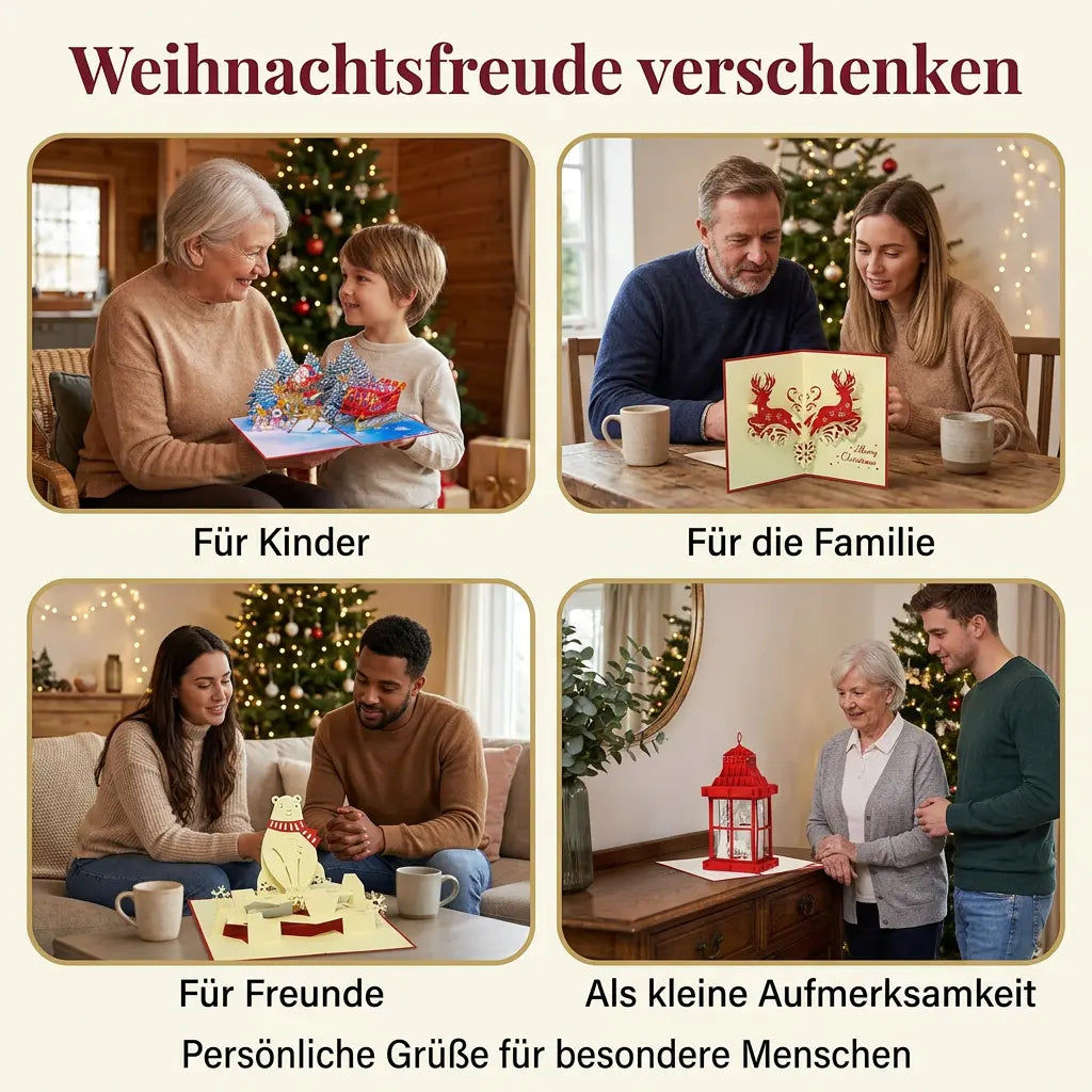 5er-Pop-Up-Weihnachtskarten-Set Winterzauber | LINPopUp LINPopUp S4