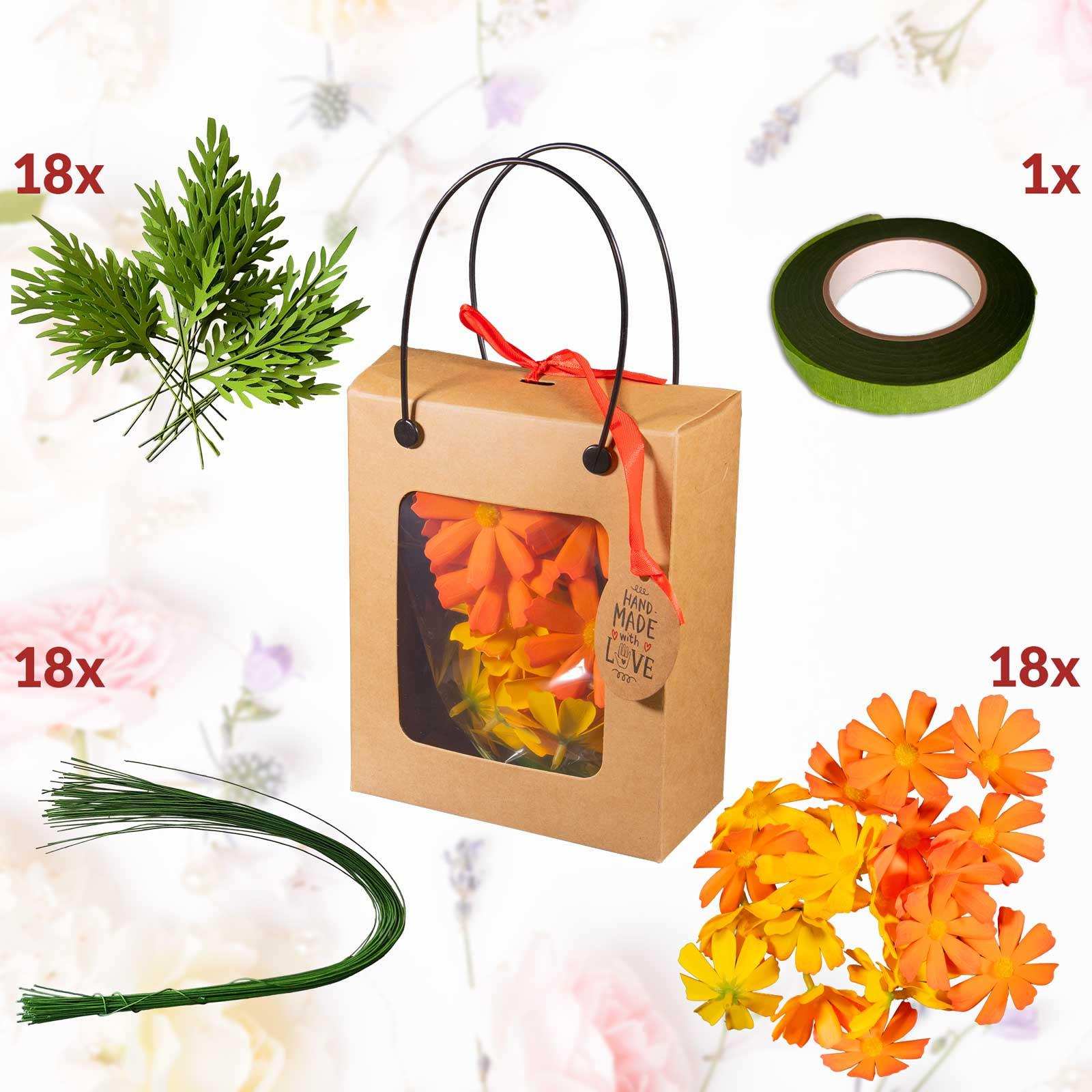 DIY - Papierblumen Bastelset, N904 - LINPopUp