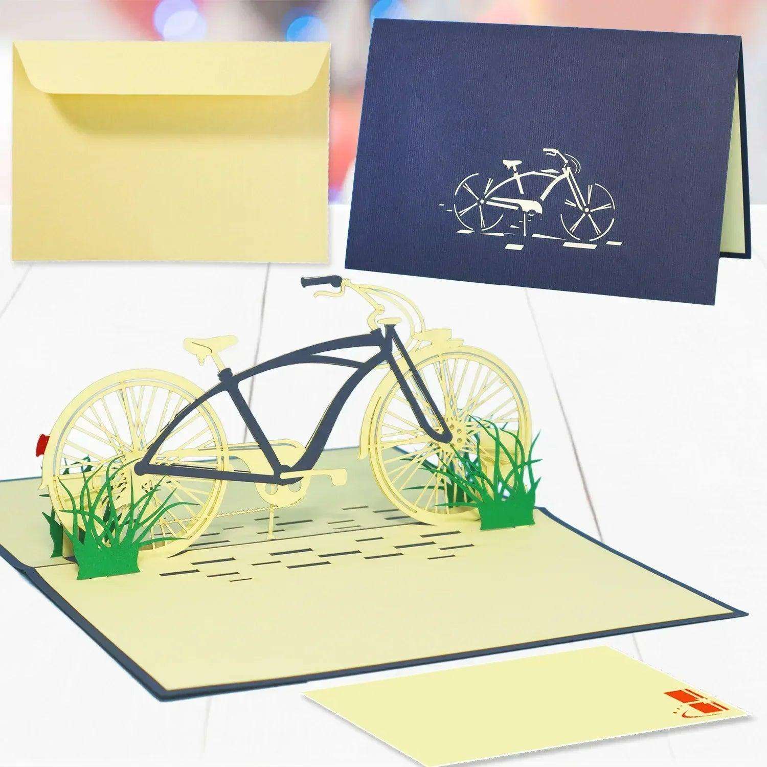 3D Pop-Up Karte Fahrrad - Gutschein für Radfahrer, N154 LINPopUp N154