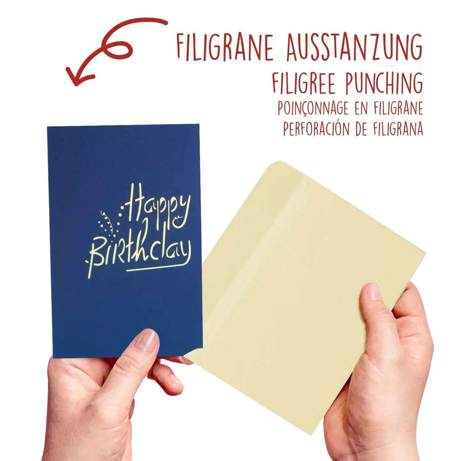 Pop-Up-Karte zum Geburtstag – Zahl 40, Geburtstagseinladung & Jubiläum, N19 LINPopUp N19