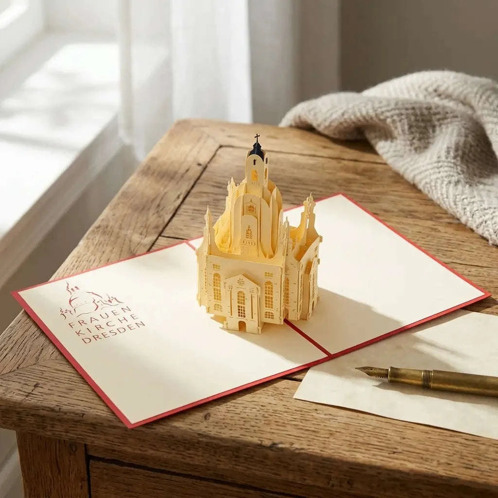 Pop Up Karte 3D Frauenkirche Dresden – Stadtkarte & Reisegutschein Städtetrip | LINPopUp LINPopUp 17215-N176