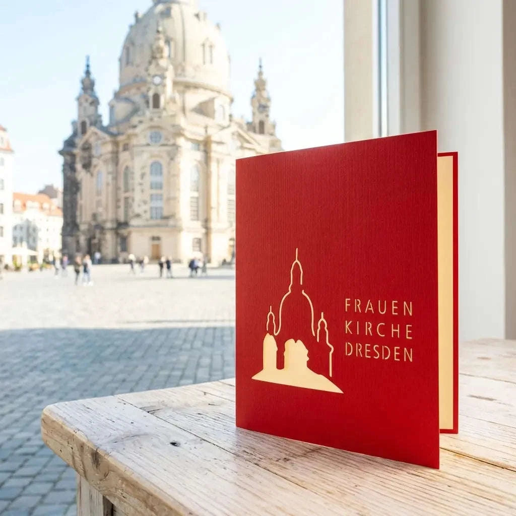 Pop Up Karte 3D Frauenkirche Dresden – Stadtkarte & Reisegutschein Städtetrip | LINPopUp LINPopUp 17215-N176