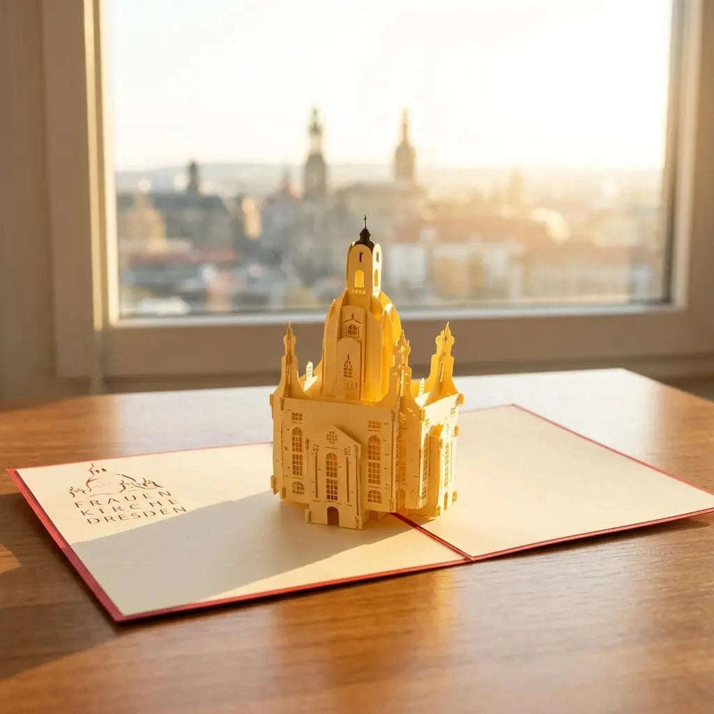 Pop Up Karte 3D Frauenkirche Dresden – Stadtkarte & Reisegutschein Städtetrip | LINPopUp LINPopUp 17215-N176