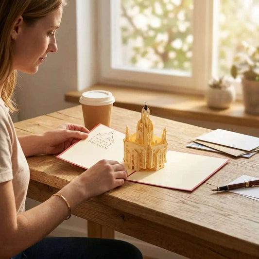 Pop Up Karte 3D Frauenkirche Dresden – Stadtkarte & Reisegutschein Städtetrip | LINPopUp LINPopUp 17215-N176