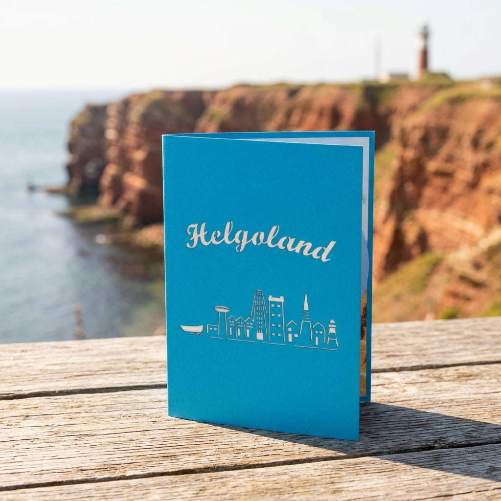 Pop Up Karte Helgoland – 3D Grußkarte & Nordsee Geschenk | LINPopUp LINPopUp 17888-N110
