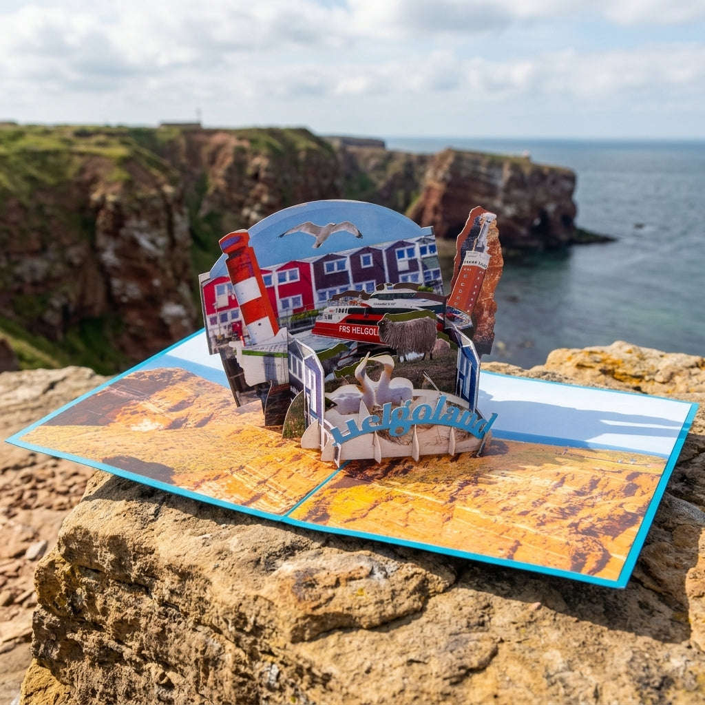 Pop Up Karte Helgoland – 3D Grußkarte & Nordsee Geschenk | LINPopUp LINPopUp 17888-N110