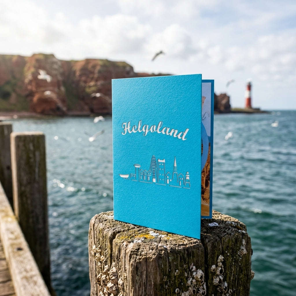 Pop Up Karte Helgoland – 3D Grußkarte & Nordsee Geschenk | LINPopUp LINPopUp 17888-N110