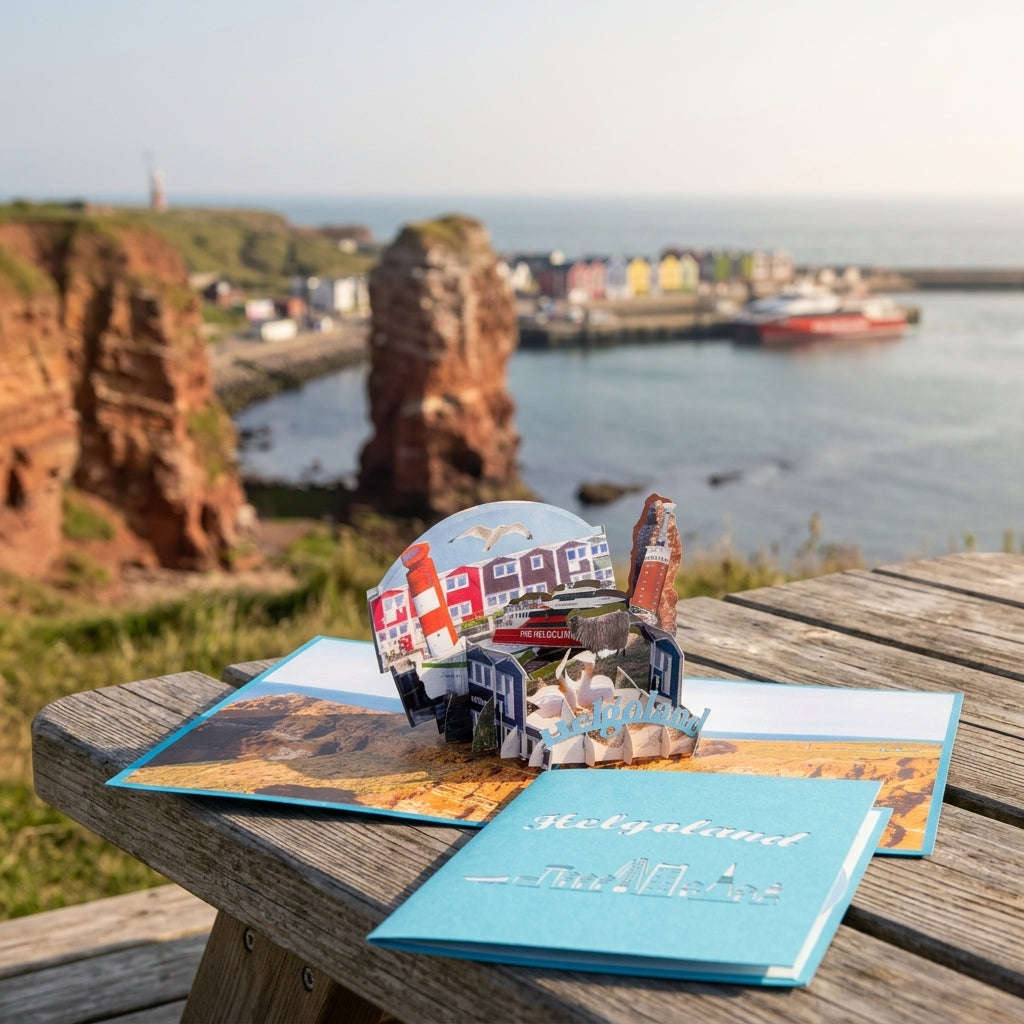 Pop Up Karte Helgoland – 3D Grußkarte & Nordsee Geschenk | LINPopUp LINPopUp 17888-N110