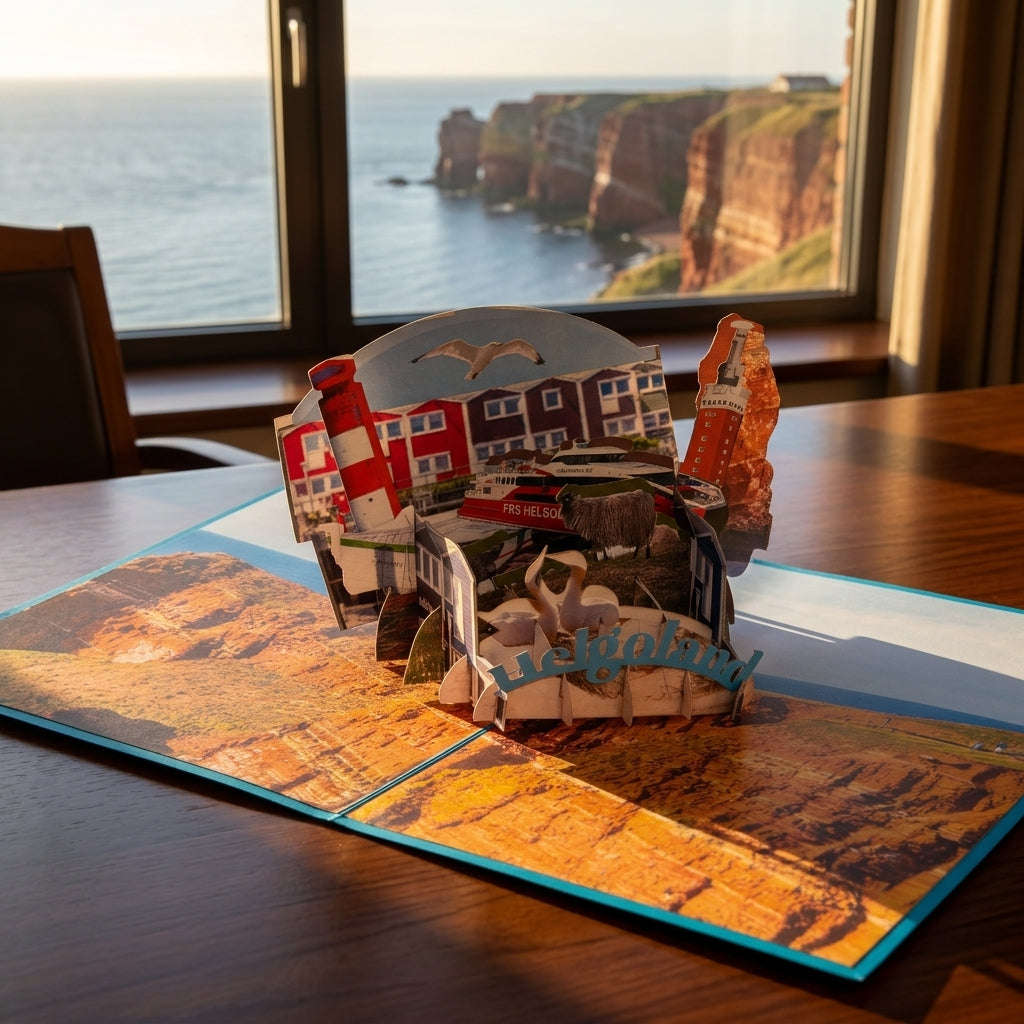 Pop Up Karte Helgoland – 3D Grußkarte & Nordsee Geschenk | LINPopUp LINPopUp 17888-N110