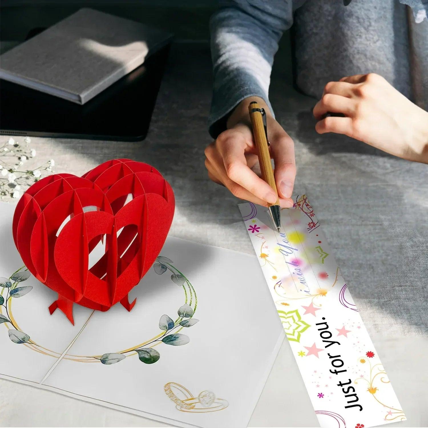 Pop - Up Hochzeitskarte mit Geldfach - Hochzeit, N94 - LINPopUp