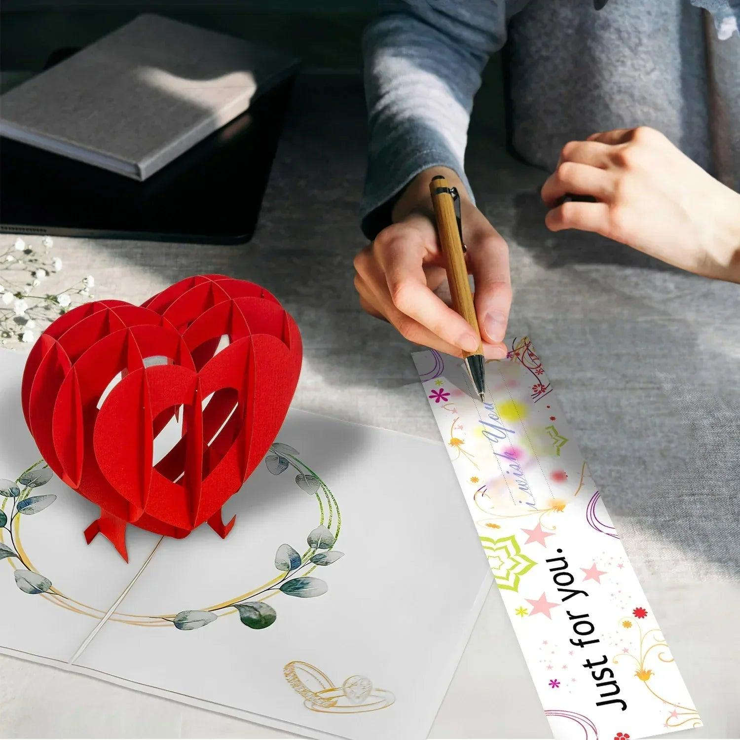 Pop - Up Hochzeitskarte mit Geldfach - Hochzeit, N94 - LINPopUp