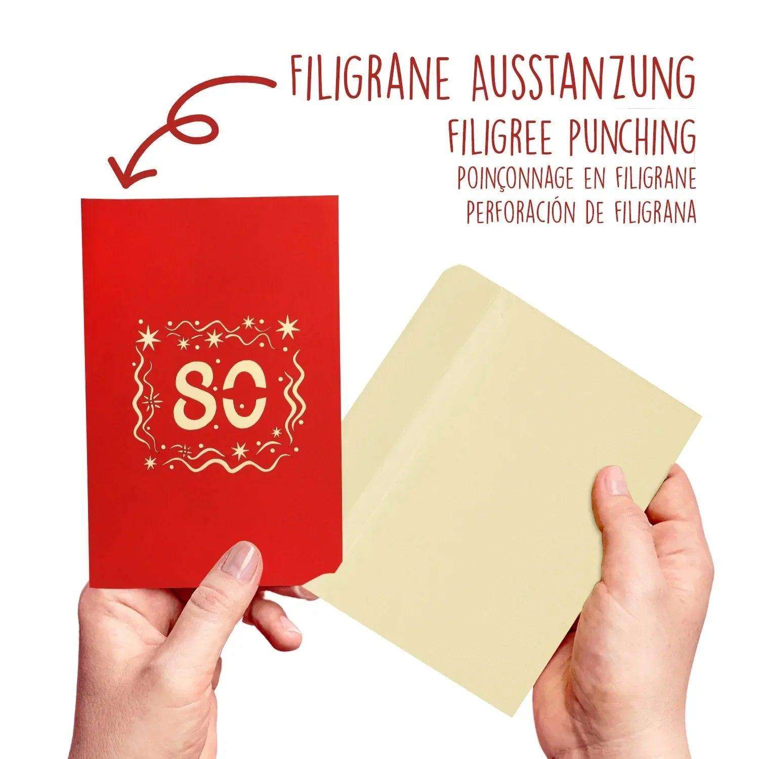 Pop-Up-Karte zum Geburtstag – Zahl 80, Geburtstagseinladung & Jubiläum, N203 - LINPopUp