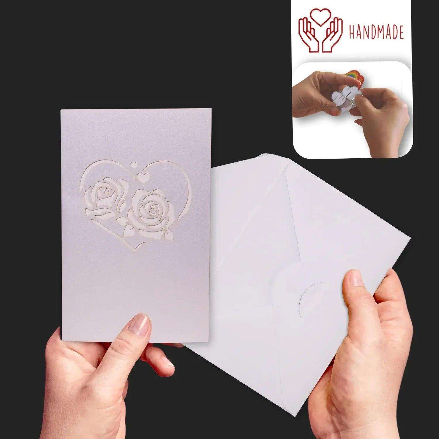 Hochzeitskarte 3D Pop-Up - Rotierendes Tanzendes Brautpaar, N75 LINPopUp N75