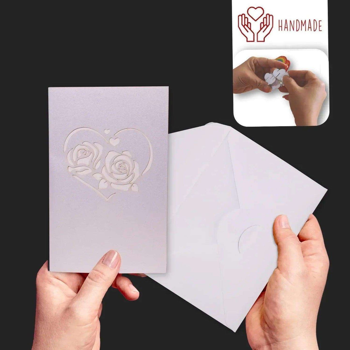 Hochzeitskarte 3D Pop-Up - Rotierendes Tanzendes Brautpaar, N75 - LINPopUp
