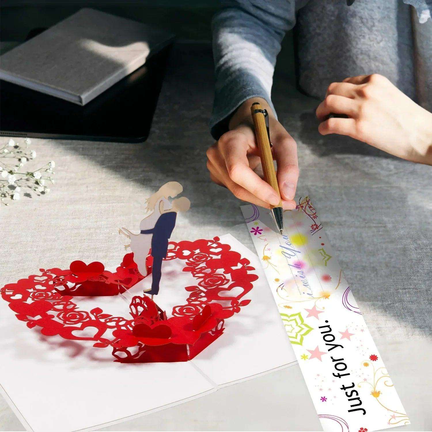 Hochzeitskarte 3D Pop-Up - Rotierendes Tanzendes Brautpaar, N75 LINPopUp N75