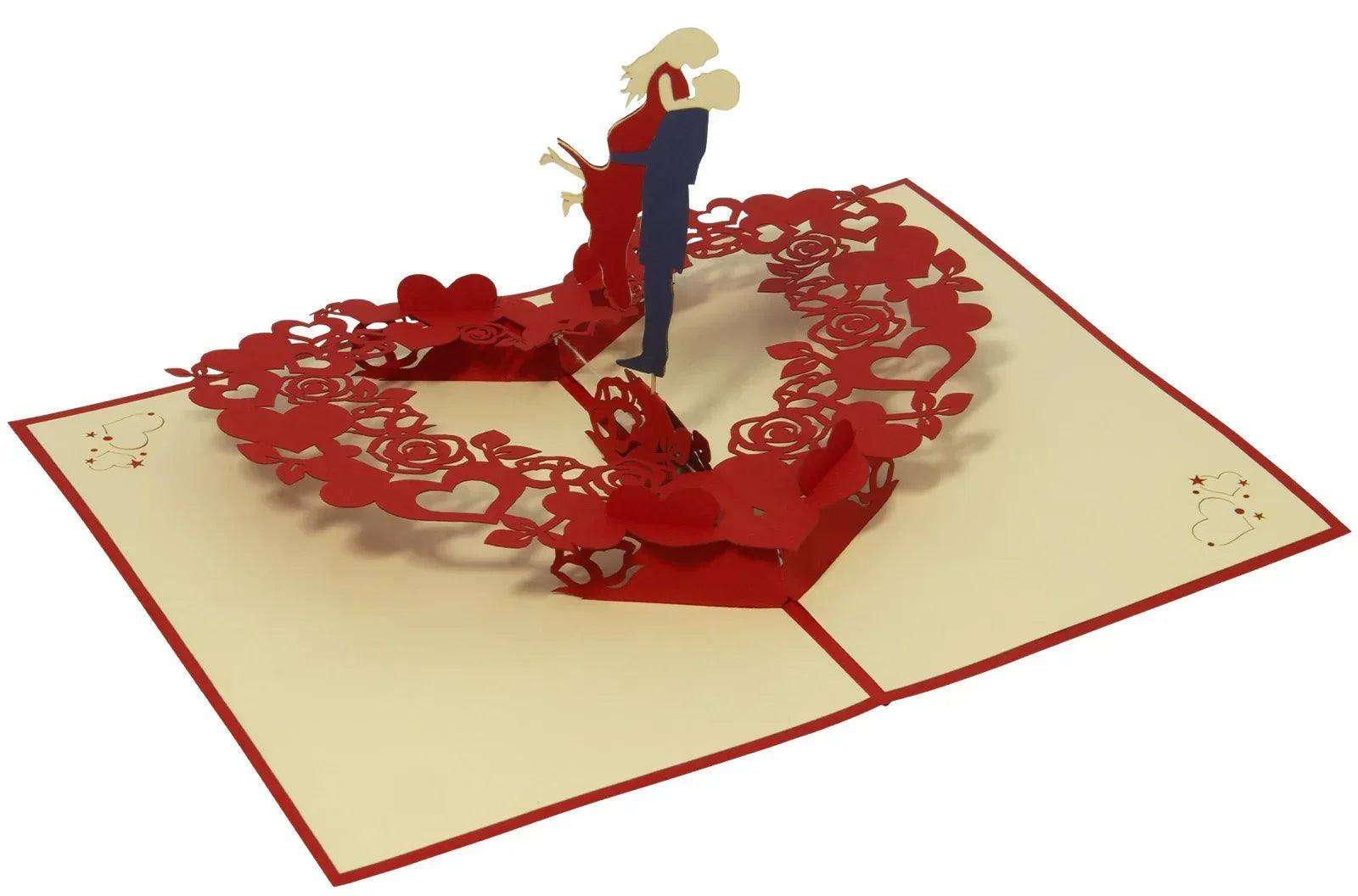 Hochzeitskarte 3D Pop-Up - Rotierendes Tanzendes Brautpaar, N34 LINPopUp N34