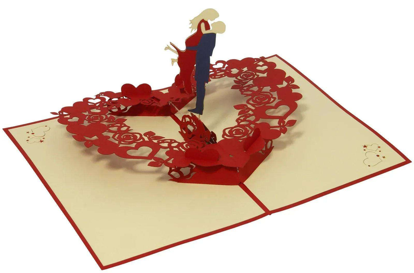 Hochzeitskarte 3D Pop-Up - Rotierendes Tanzendes Brautpaar, N34 - LINPopUp