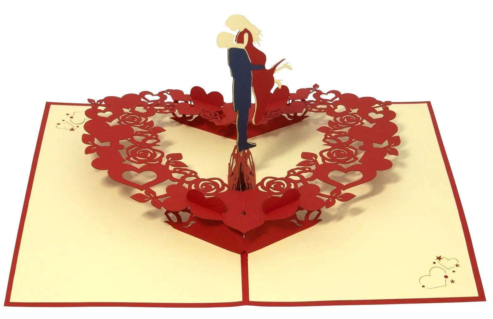 Hochzeitskarte 3D Pop-Up - Rotierendes Tanzendes Brautpaar, N34 LINPopUp N34