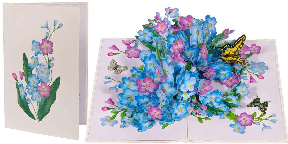 3D Pop-Up Karte Blumen, N179 - LINPopUp