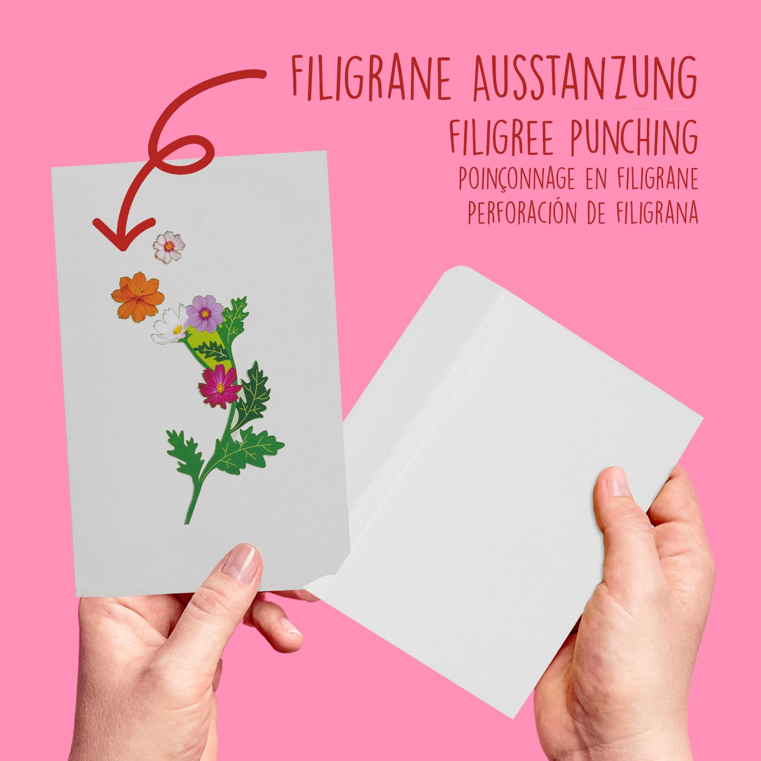 3D Pop-Up Karte Blumen, Blumenkarte, N190