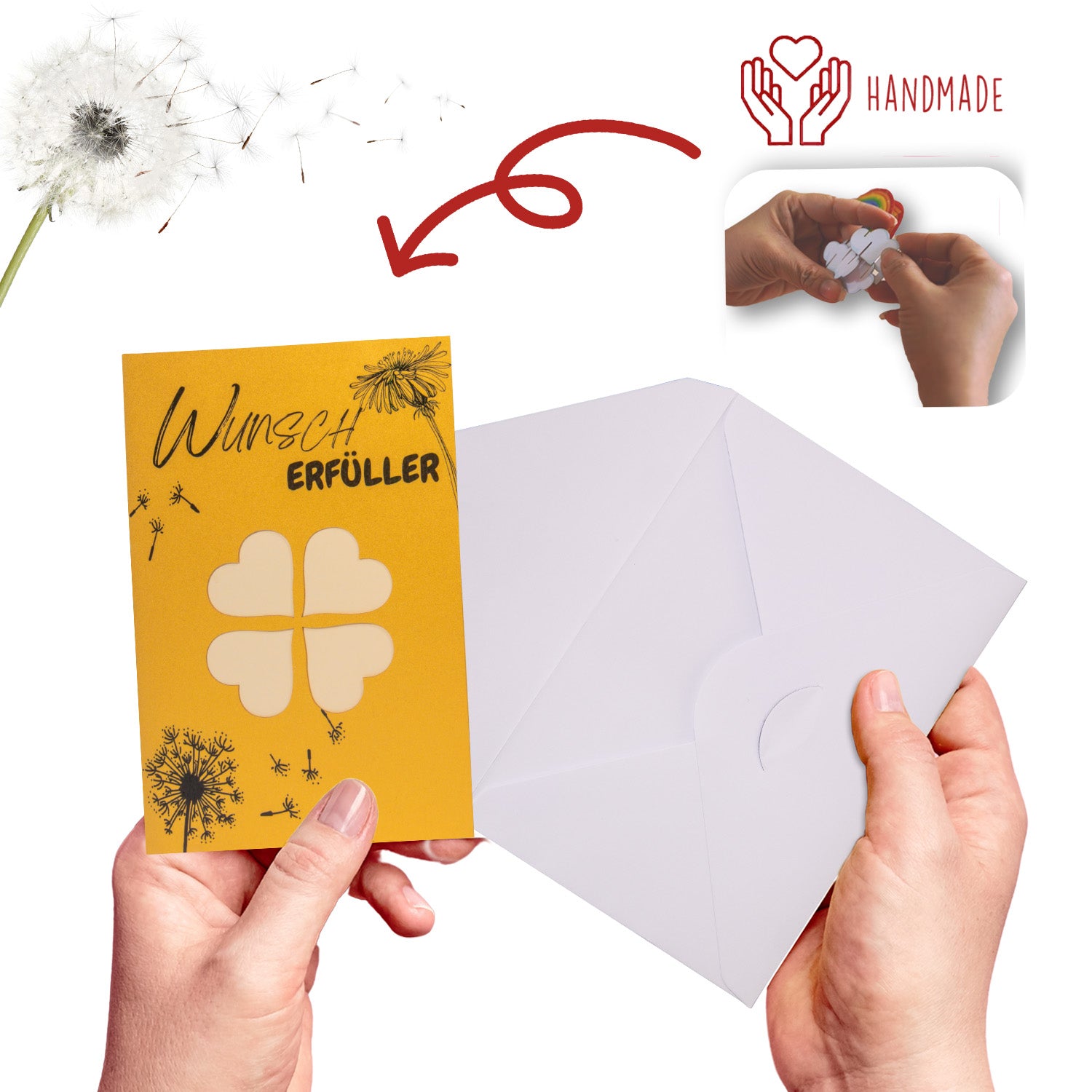 3D Pop - Up Karte mit Geldfach - Verpackung Geldgeschenk, Igel, Wunscherfüller, G3