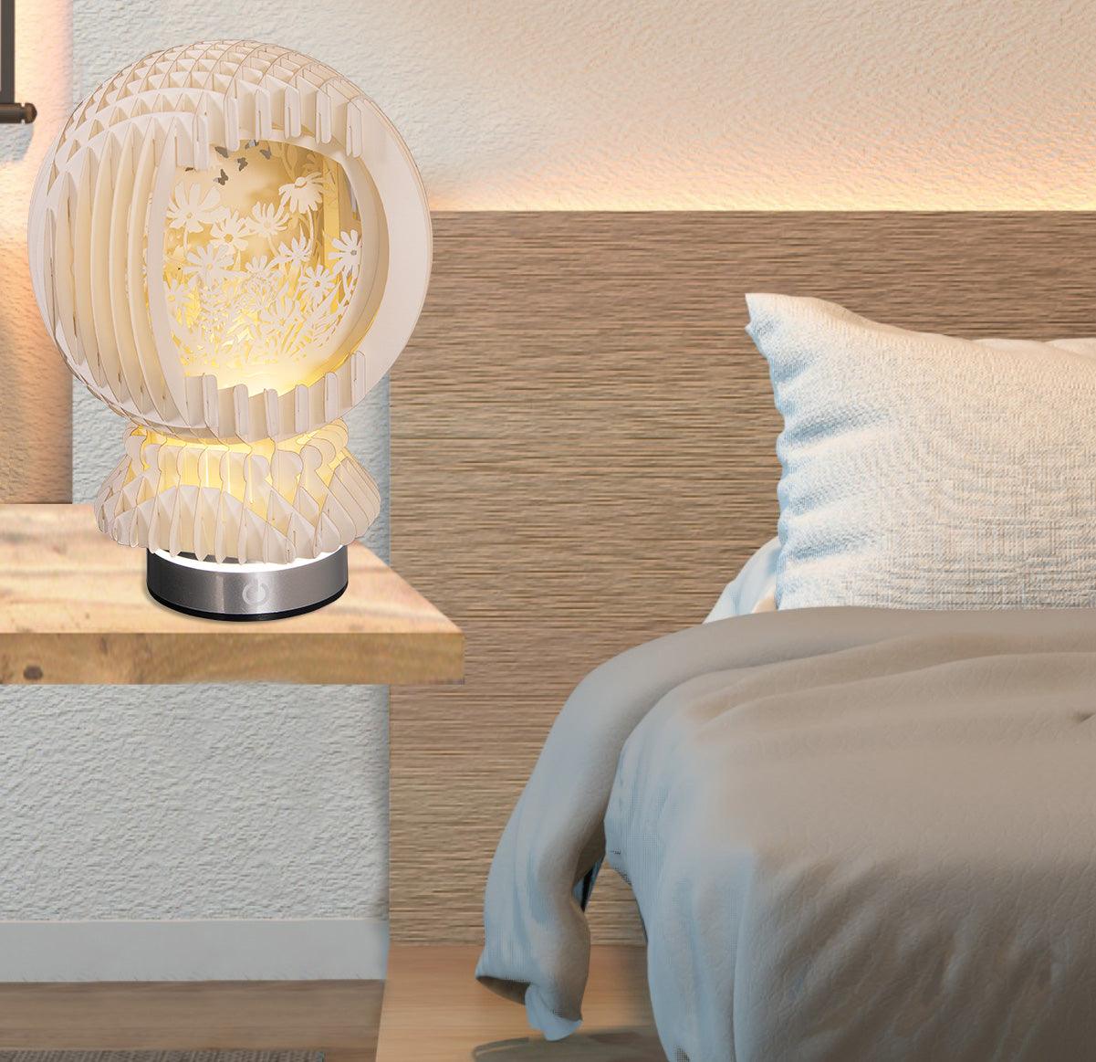 LINPopUp MagicPaper – 3D Pop-Up Blumen Garten Kugel mit LED - LINPopUp